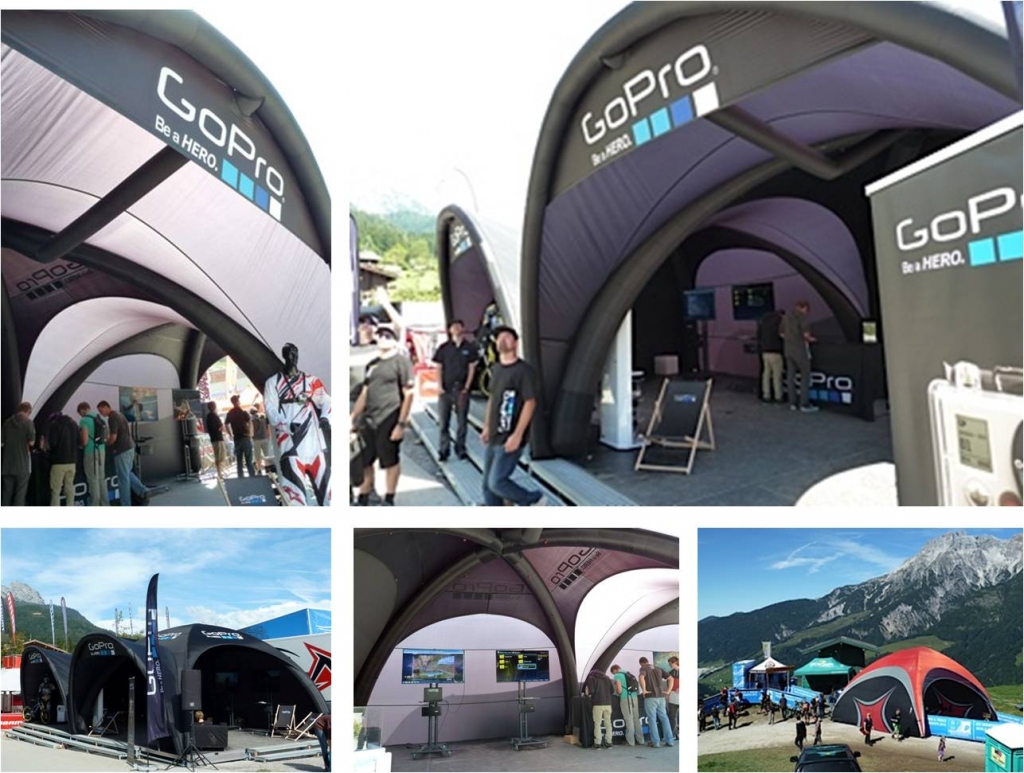 X-GLOO-Tent at the mountain bike world championships